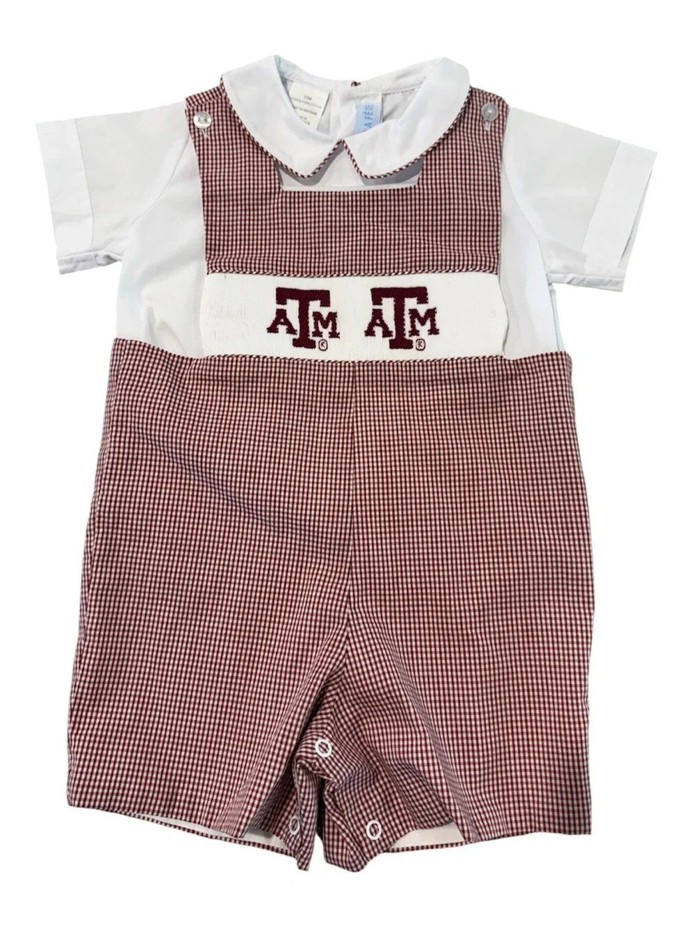 Viva La Fete Texas A&M Aggies Baby Boy Size 12 Months Jon Jon Set  NWOT